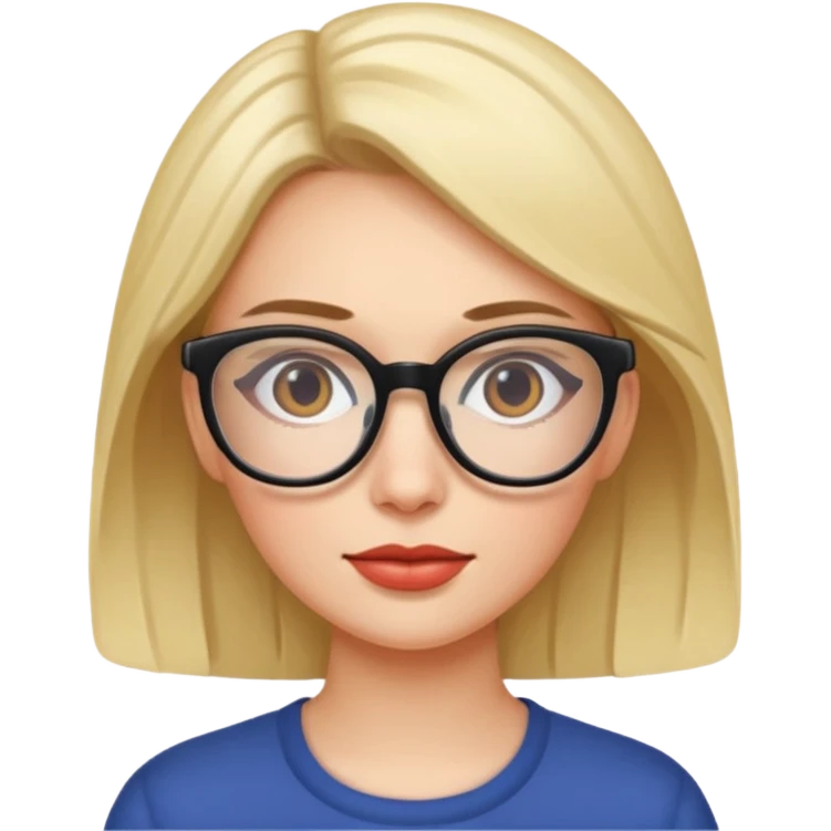 👩 with specs emoji
