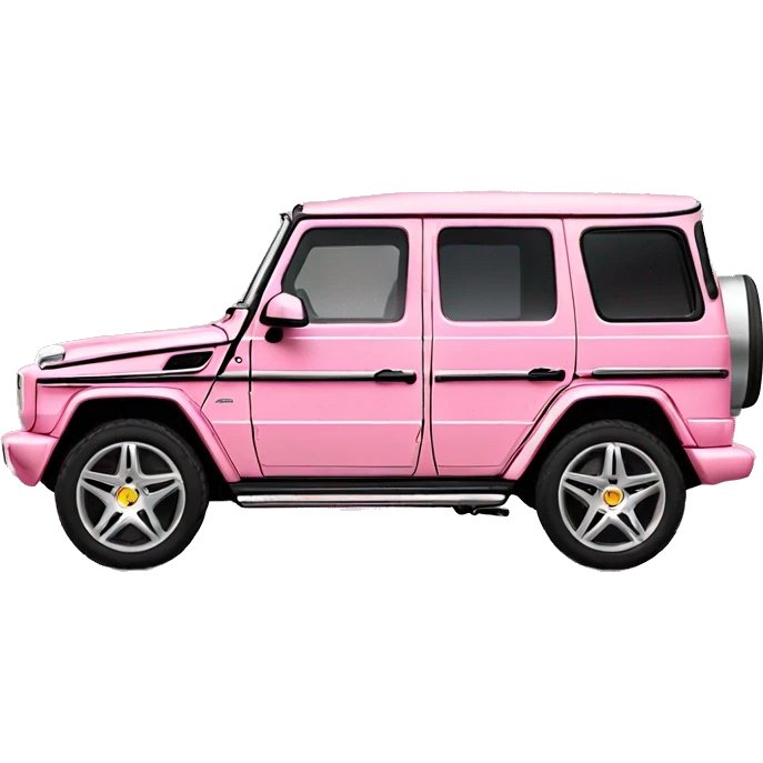 Baby pink g wagon side view emoji style  emoji