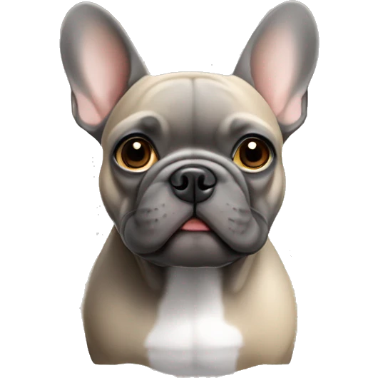 french bulldog grey and tan emoji