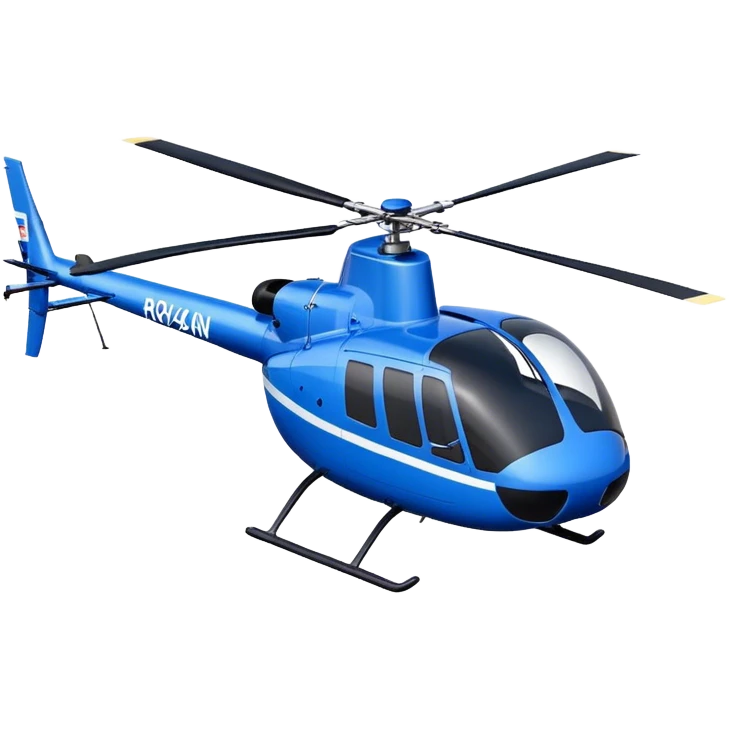 Robinson R44 - Robinson Helicopter Company (Model Year: 2021) (Iconic colour: Blue) emoji