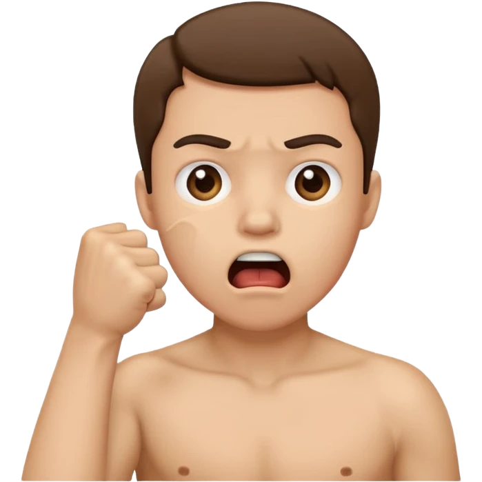 A person that is shocked/ suprised and has their hand in a fist over their mouth emoji