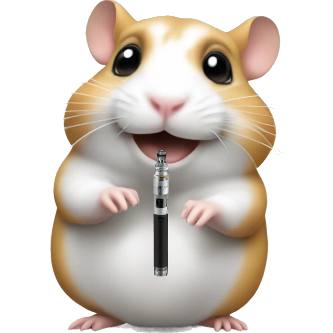 hamster smoke e-cigarette emoji