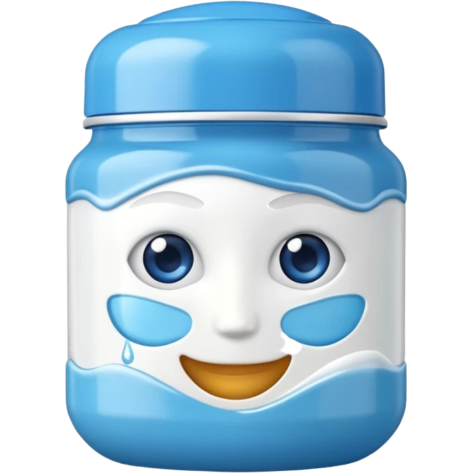 Um pote de hidratante com o nome garnier emoji