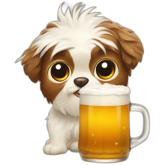 Gizmo drink beer emoji