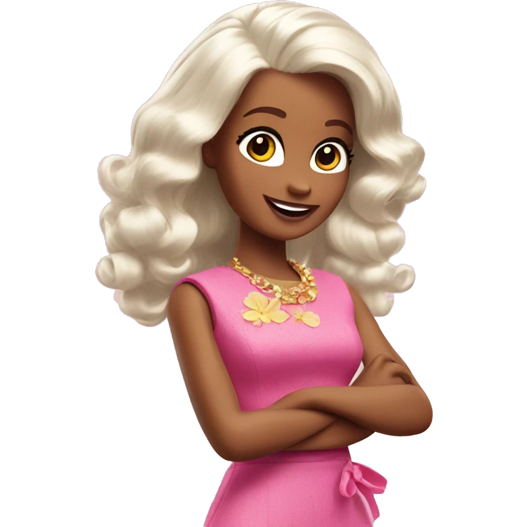 Bibble from barbie waving  emoji