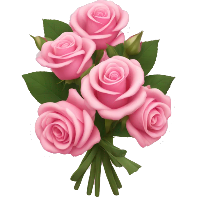 Pink rose bouquet  emoji