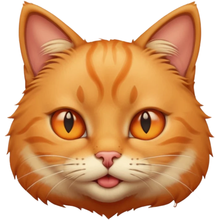 Cat with squinting eyes and pursed lips emoji