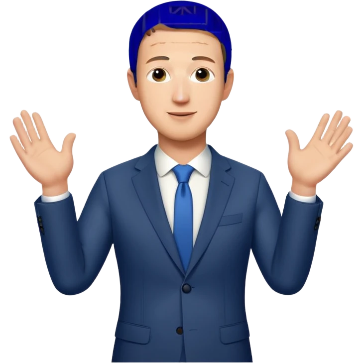 Mark Zuckerberg qui applaudit d un air mesquin  emoji