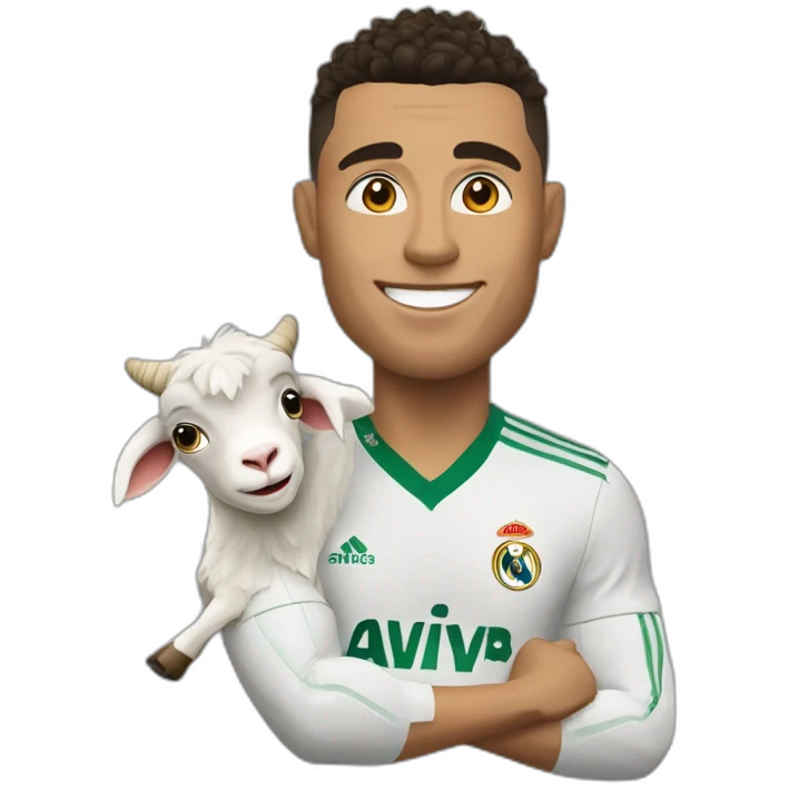 Ronaldo snd a goat emoji