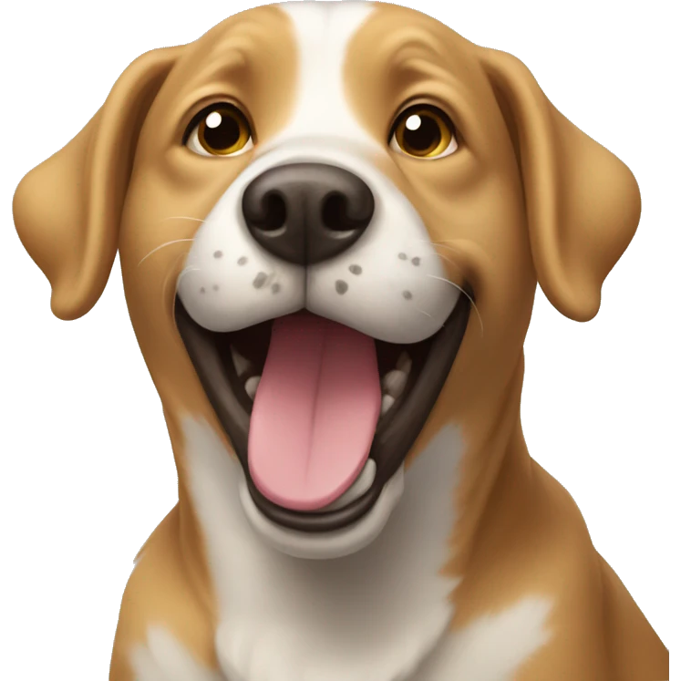 Happy dog  emoji