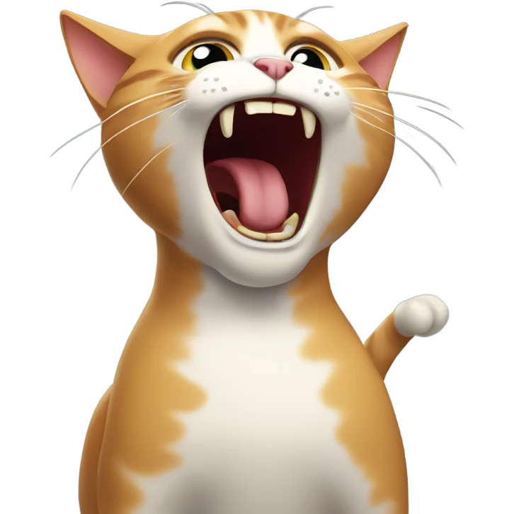 screaming cat emoji