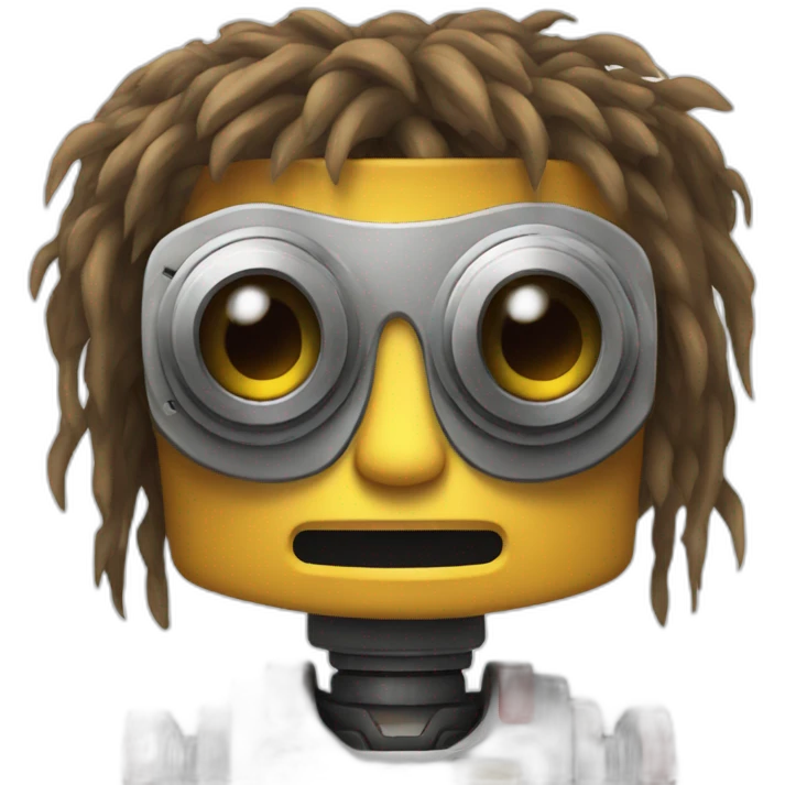 Hippy robot emoji