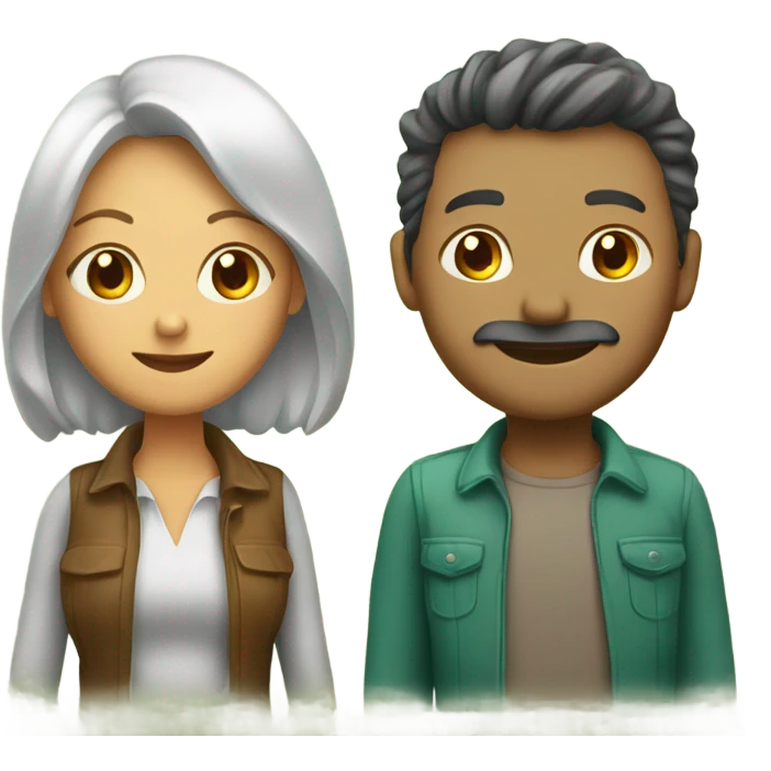 Couple végétarien  emoji
