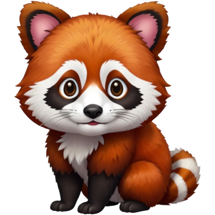 Panda vermelho emoji