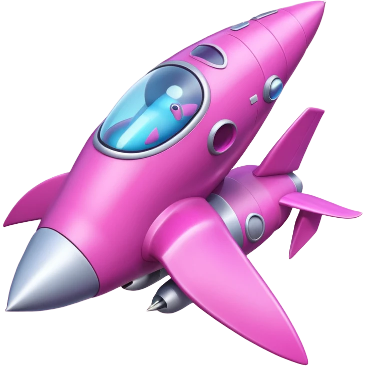 pink Dinosaurs with Rocket emoji
