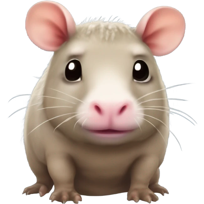 A cute￼ capybara axolotl ￼ emoji