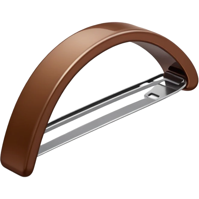 brown hair clip emoji