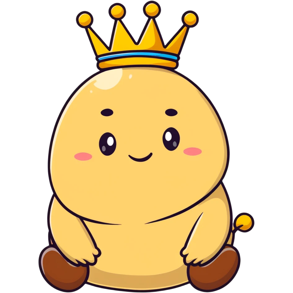 caricature poop character with a crown resembling Putin emoji