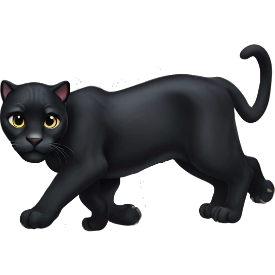 Black panther cat animal emoji