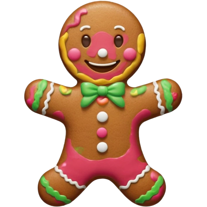 gingerbread man emoji