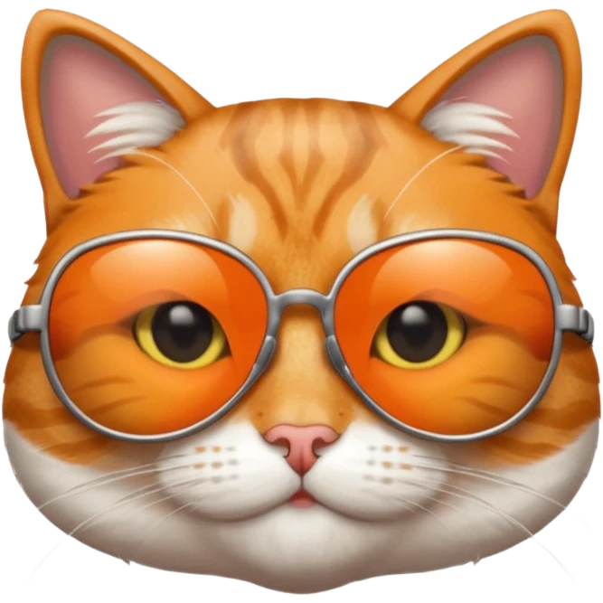 Cat wearing sunglasses emoji