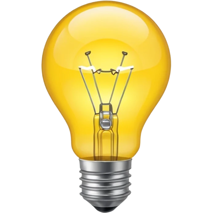bright lightbulb emoji