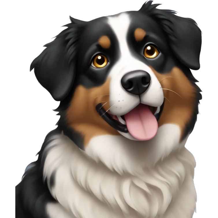 Black and tanAustralian Shepard  emoji