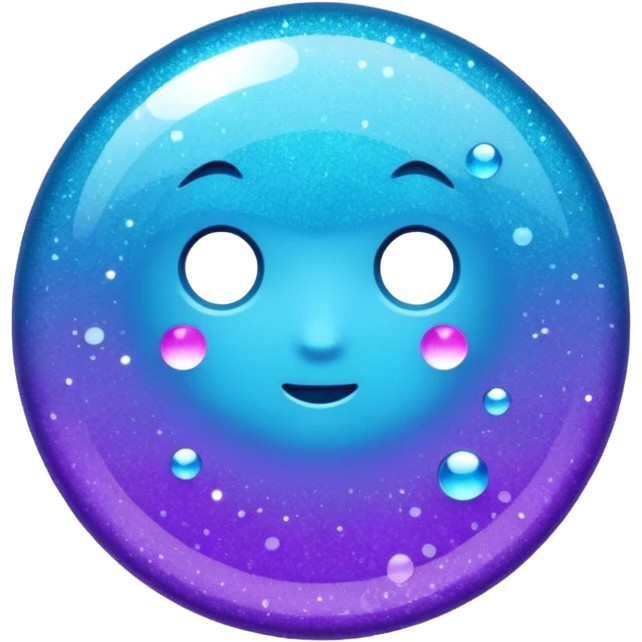 glitter purple and cian bin emoji