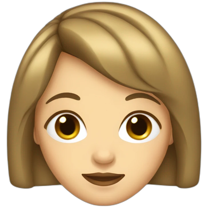 Mary jane with bangs emoji