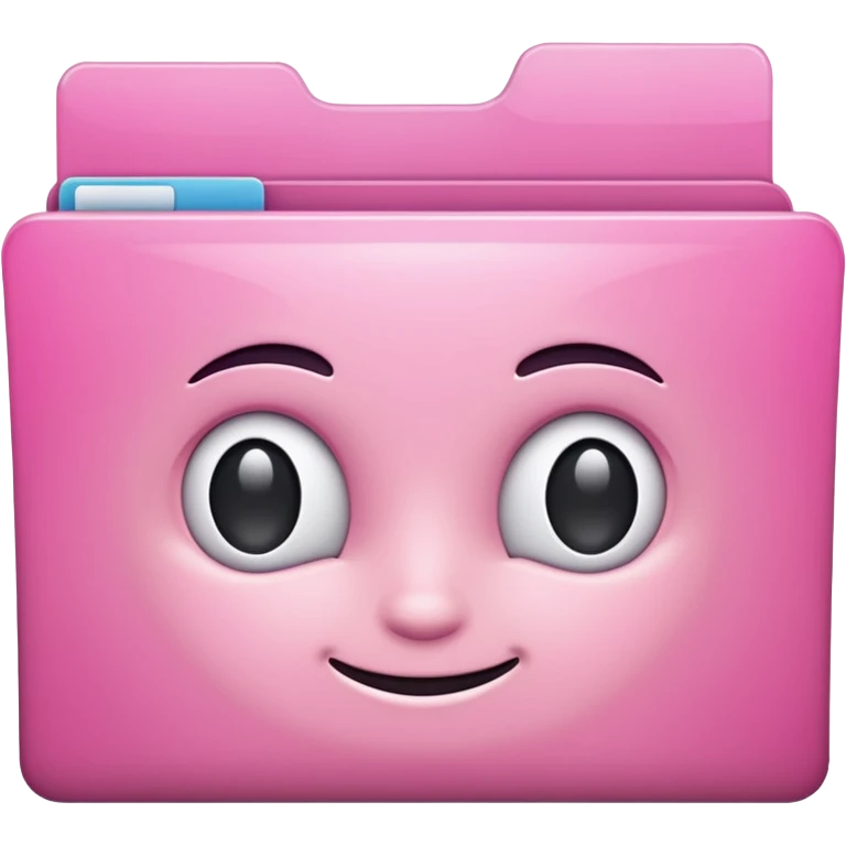 mix pink forward facing folder emoji