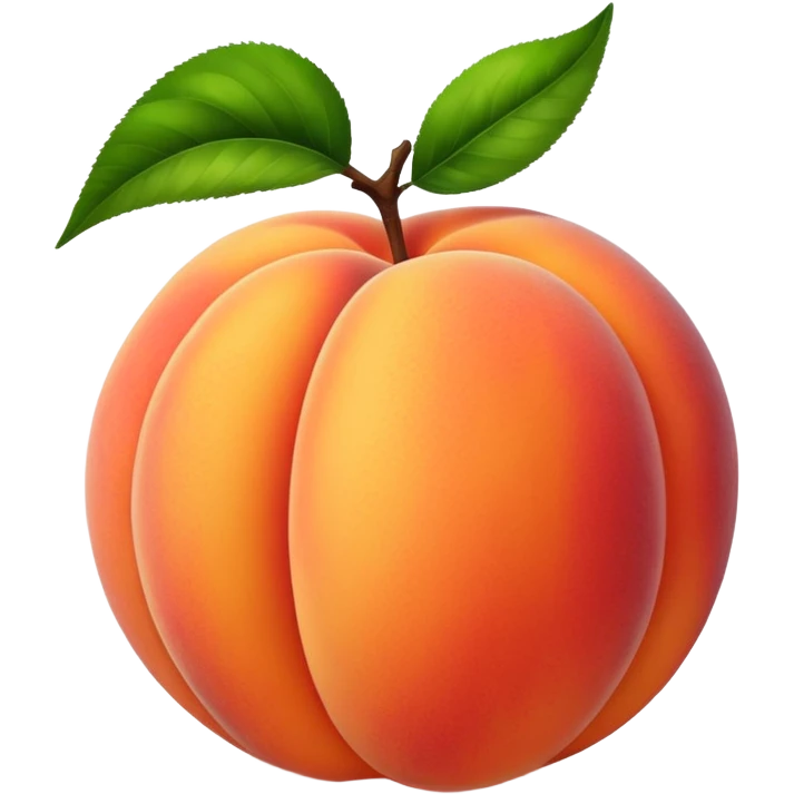 a peach emoji