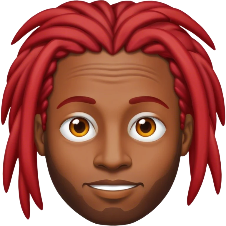 Black man with red Locs emoji