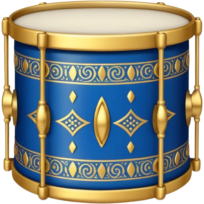 Decorative Drum blue emoji
