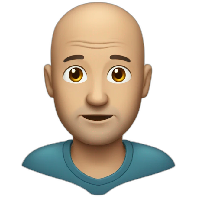 Balding man emoji