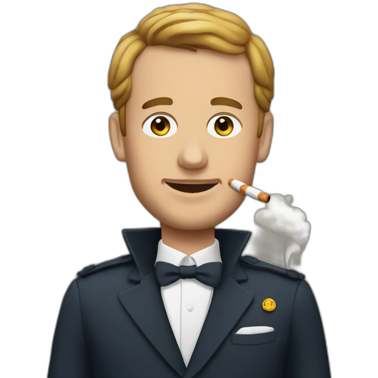 Macron cigarettes  emoji