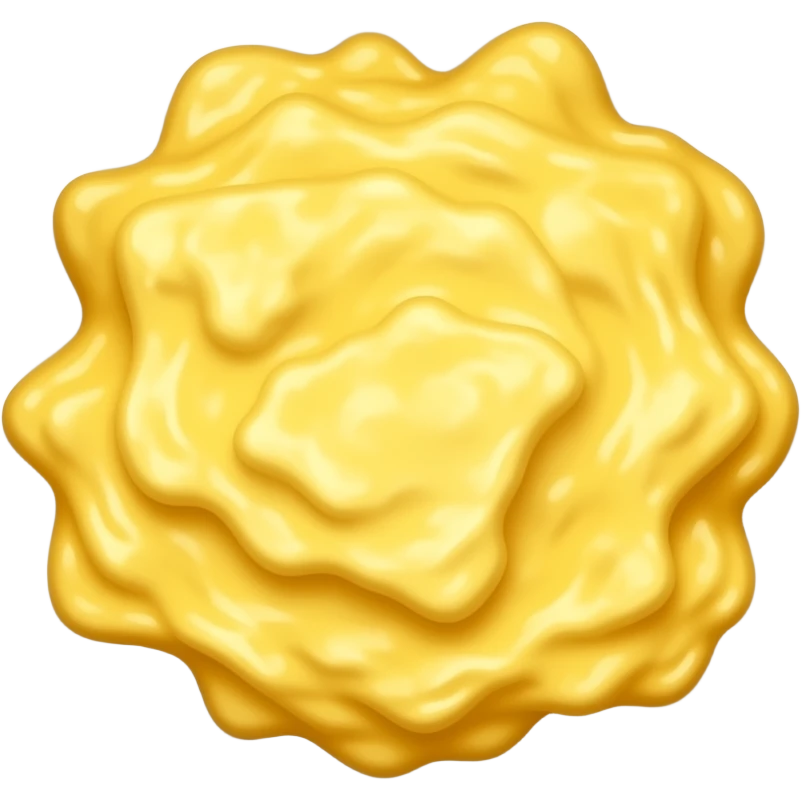 Plate of scrambled eggs emoji