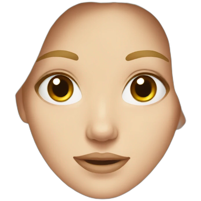 A white girl emoji