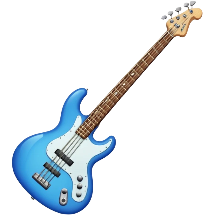 blue bass guitar emoji
