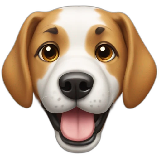 Dog with salt emoji