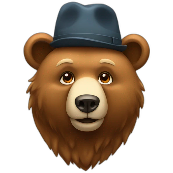 bear-with-hat emoji