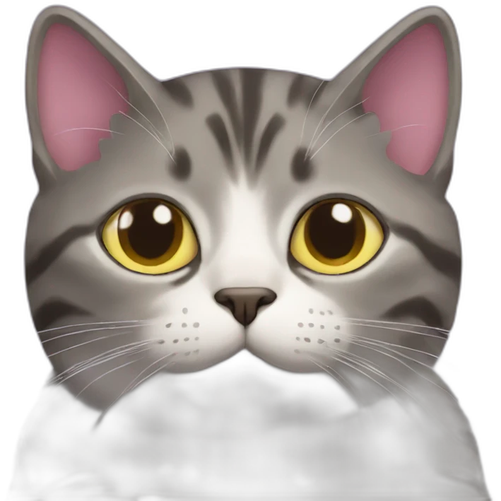 cat with big eggplant emoji