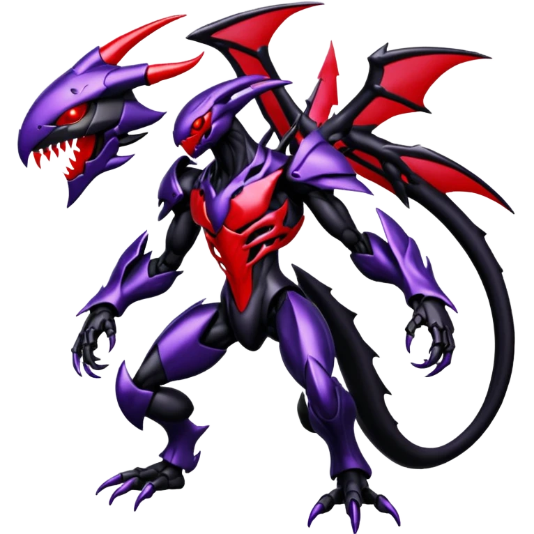 Venom-Cyberbug-Genesect-Zekrom-Darkrai-Scizor-fusion, full body emoji