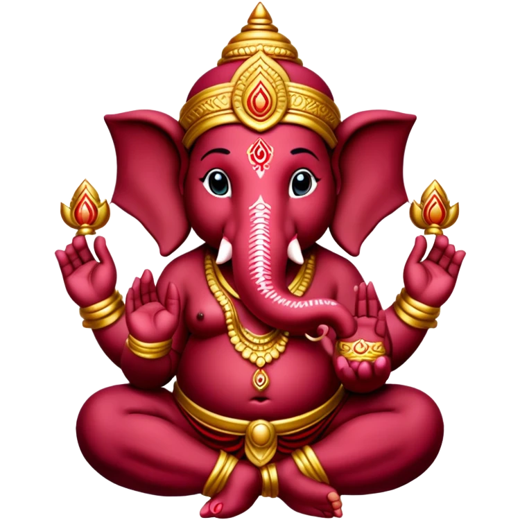 ganesha Burgundy emoji