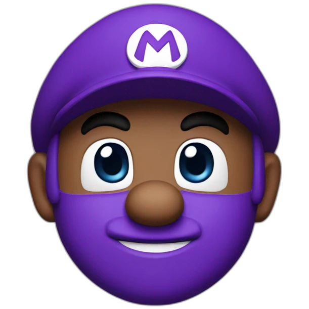 super mario with purple cap emoji