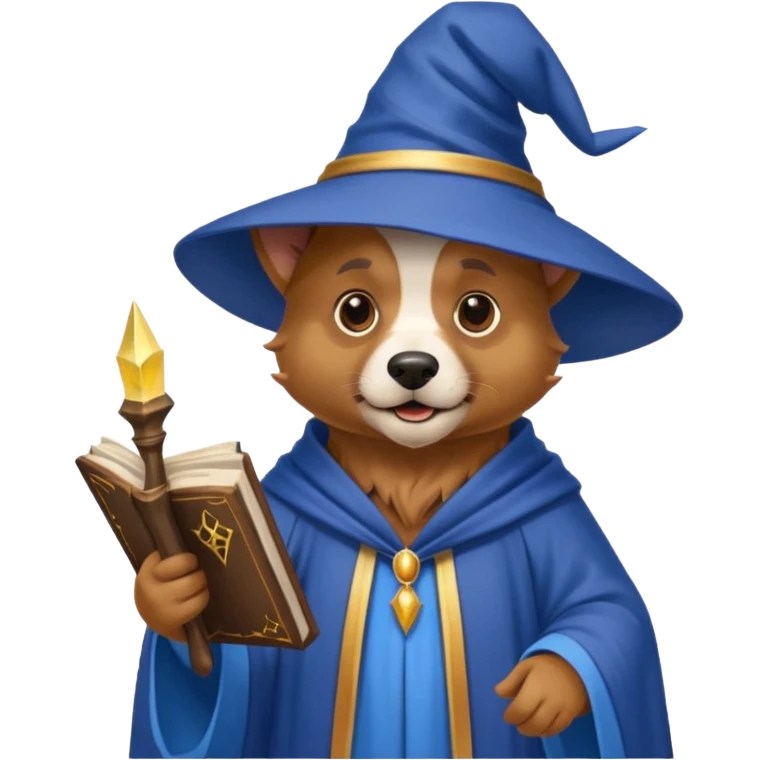 Dog wizard emoji