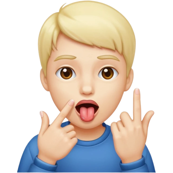 Person pinching there fingers with there tongue out emoji