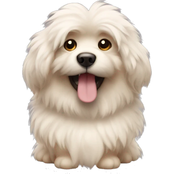 Fluffy dog emoji
