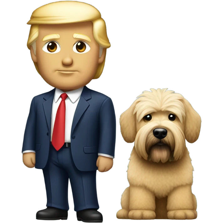 Donald trump and wheaten terrier emoji