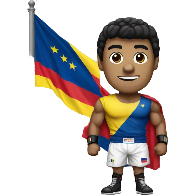 Rocky Balboa with a Colombian flag (Colombia country) emoji
