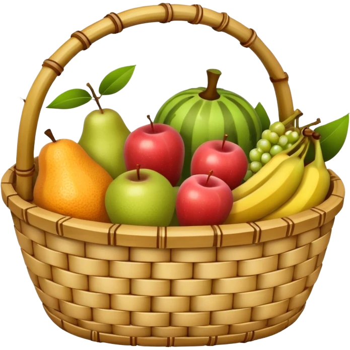  bamboo-basket fruit emoji